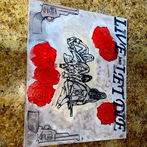 Guns N’ Roses hand painted canvas art